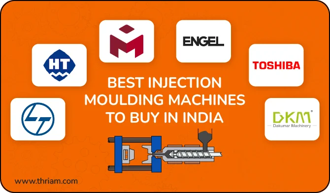 explanation of the best injection moulding machine in India. (Banner by Thriam)