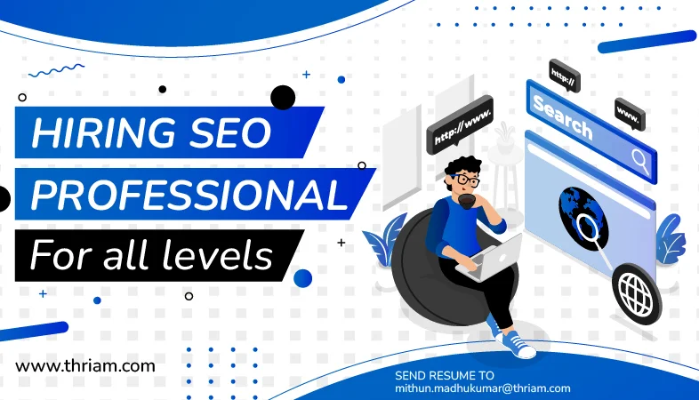 Join Our Team as an SEO Professional banner by Thriam
