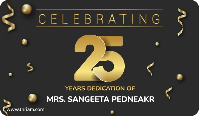 Celebrating 25 Years of Dedication Banner by Thriam