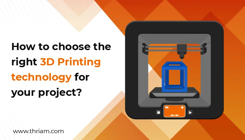 How to Choose the Right 3D Printing Technology for Your Project banner by Thriam