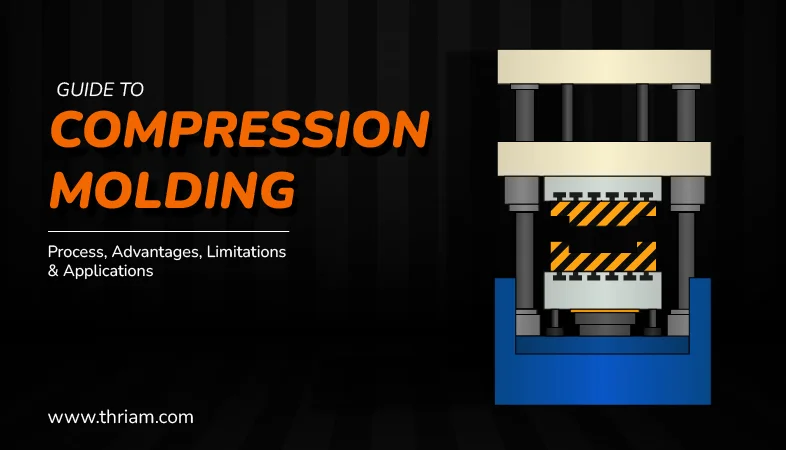 Compression Molding Process, advantages, disadvantages, limitations, Banner by Thriam