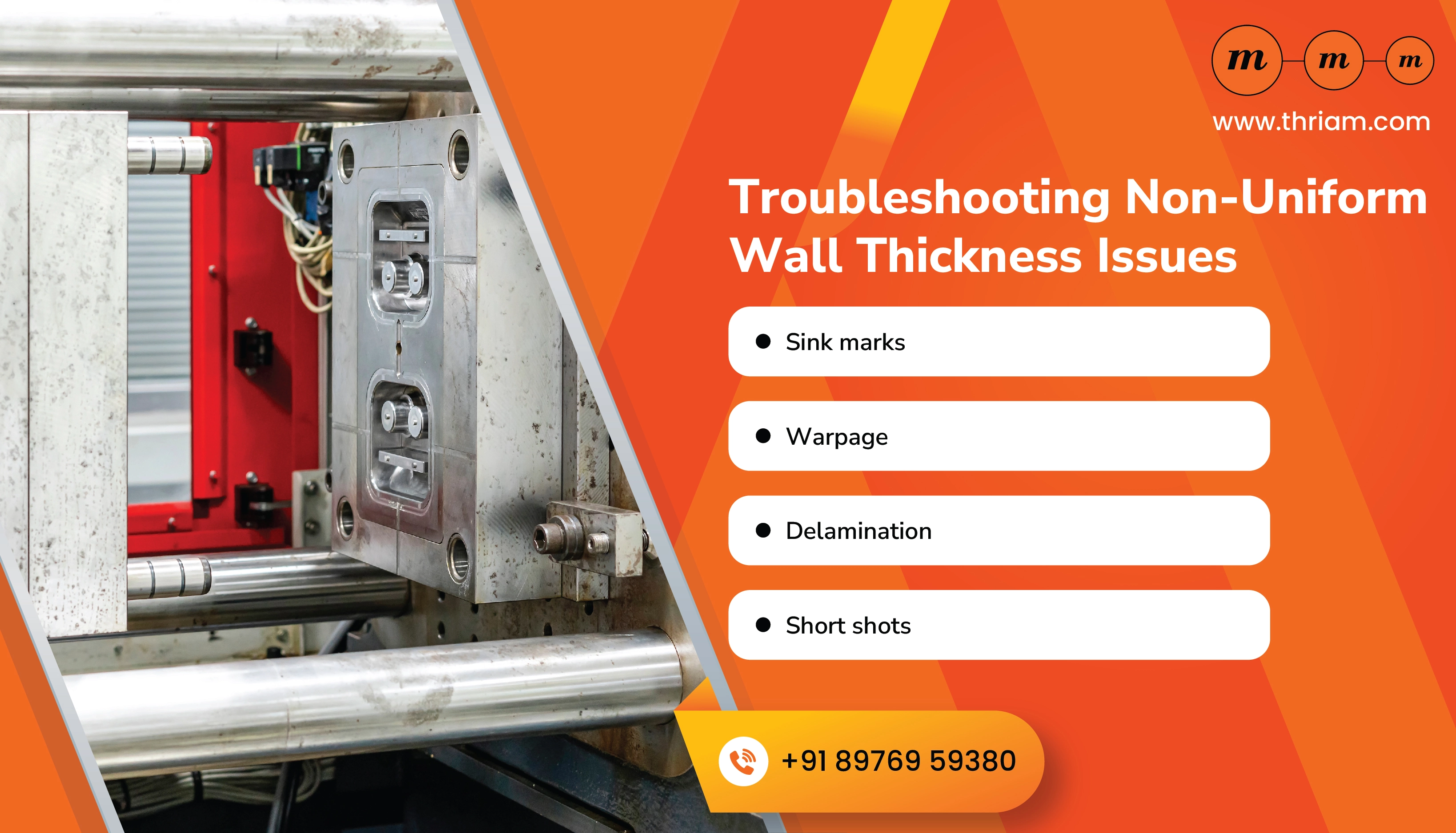 Troubleshooting Non-Uniform Wall Thickness Issues banner by Thriam