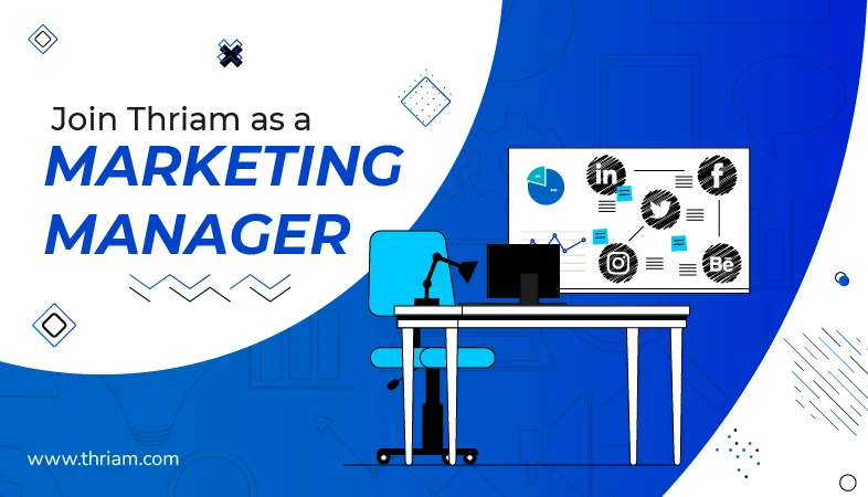 Join Thriam as a Marketing Manager banner by Thriam