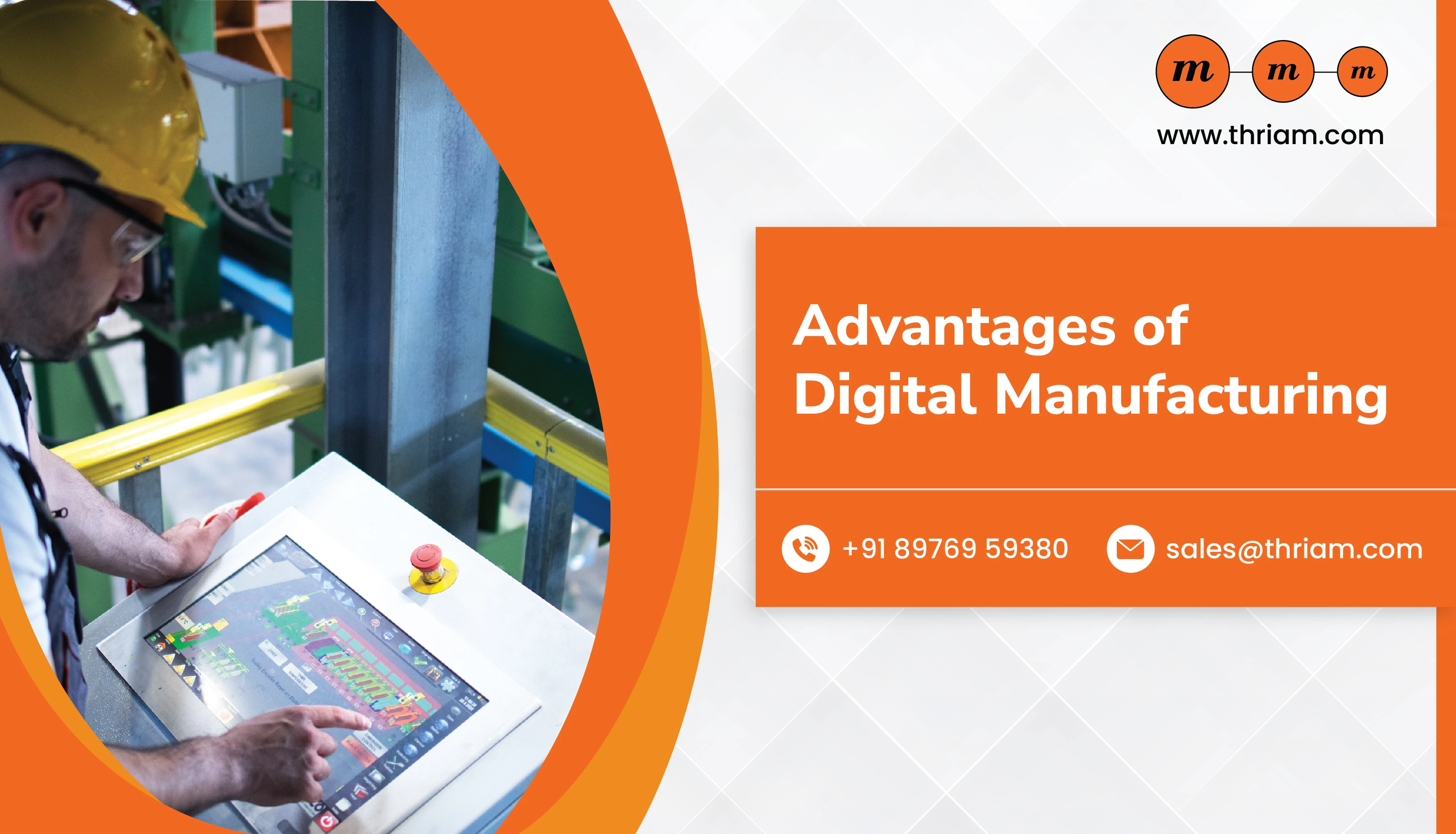 Applications of Digital Manufacturing banner by Thriam