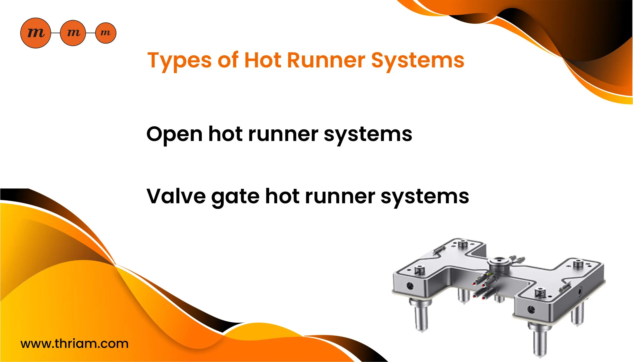 Types of Hot Runner Systems banner by Thriam