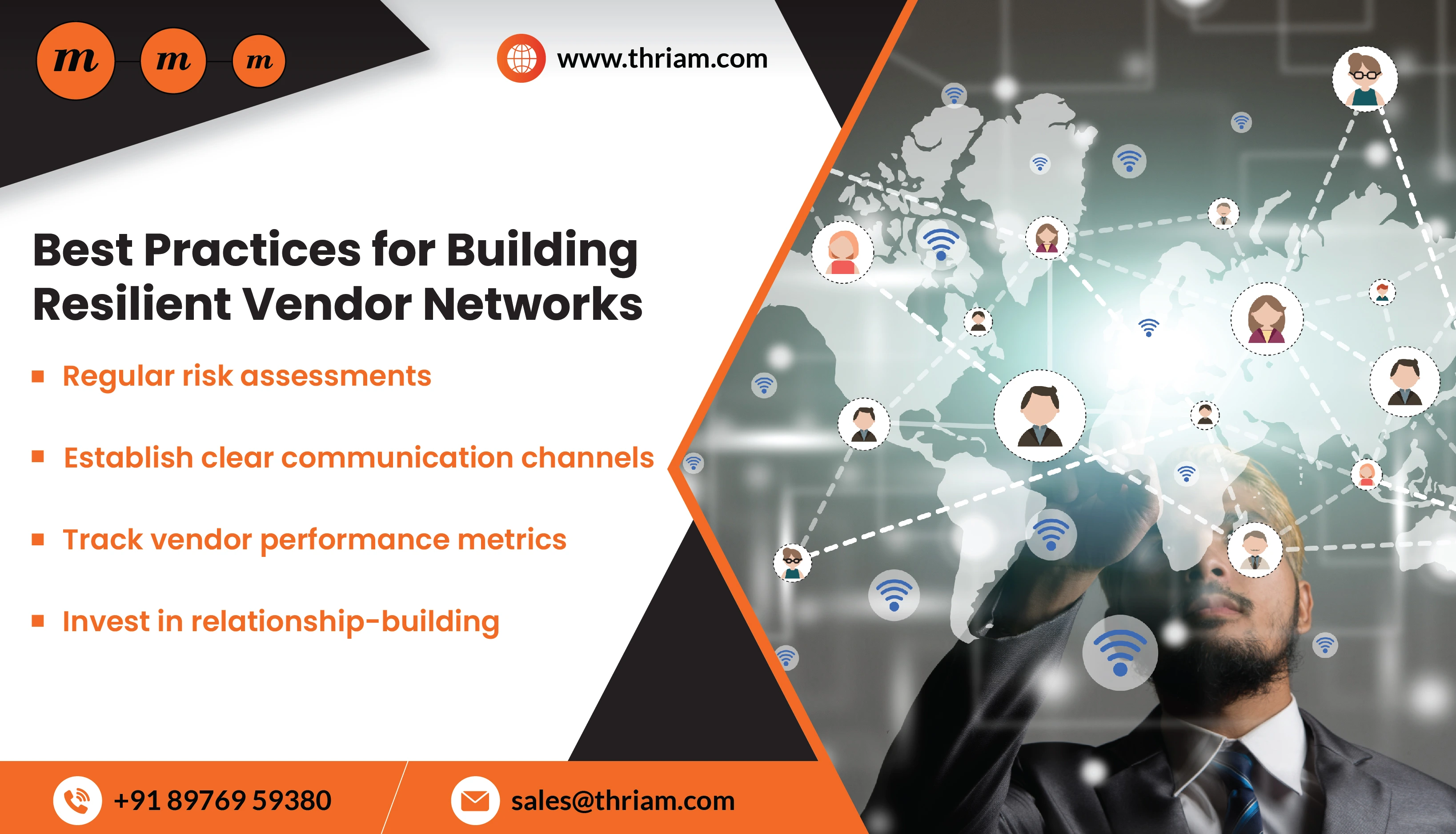 Best Practices for Building Resilient Vendor Networks banner by Thriam