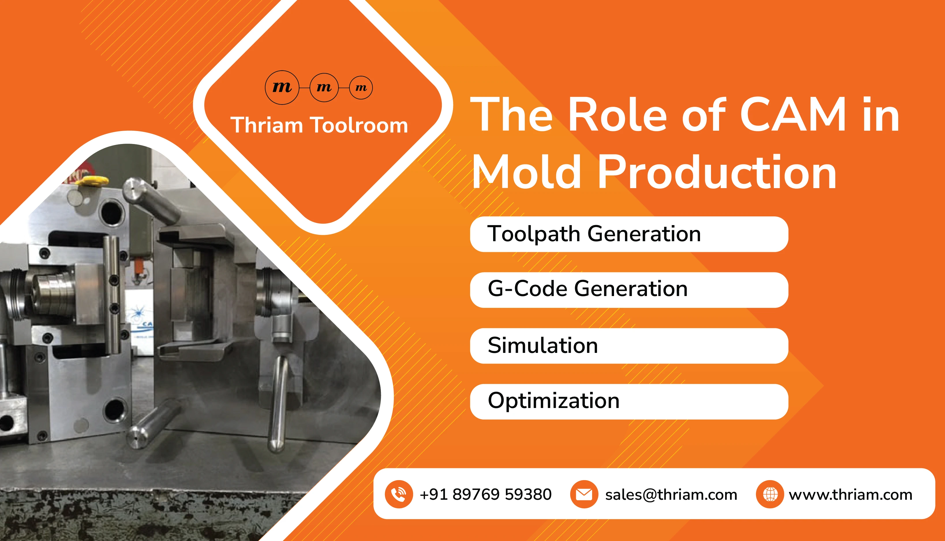 The Role of CAM in Mold Production banner by Thriam