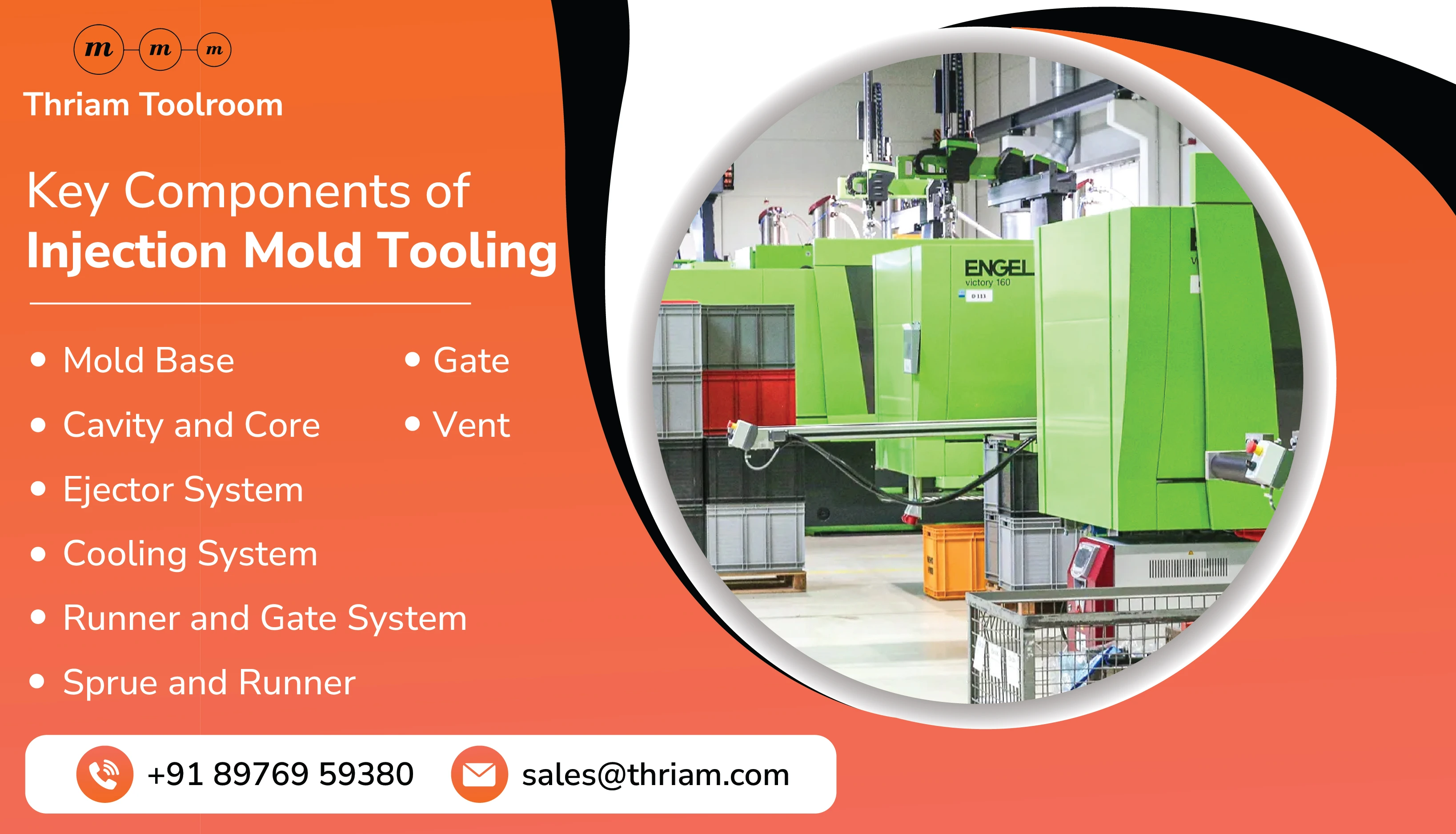 Key Components of Injection Mold Tooling banner by Thriam