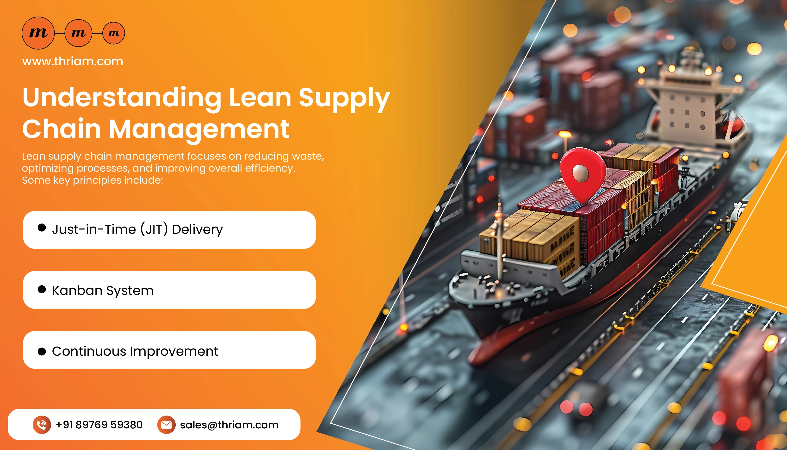 Understanding Lean Supply Chain Management banner by Thriam