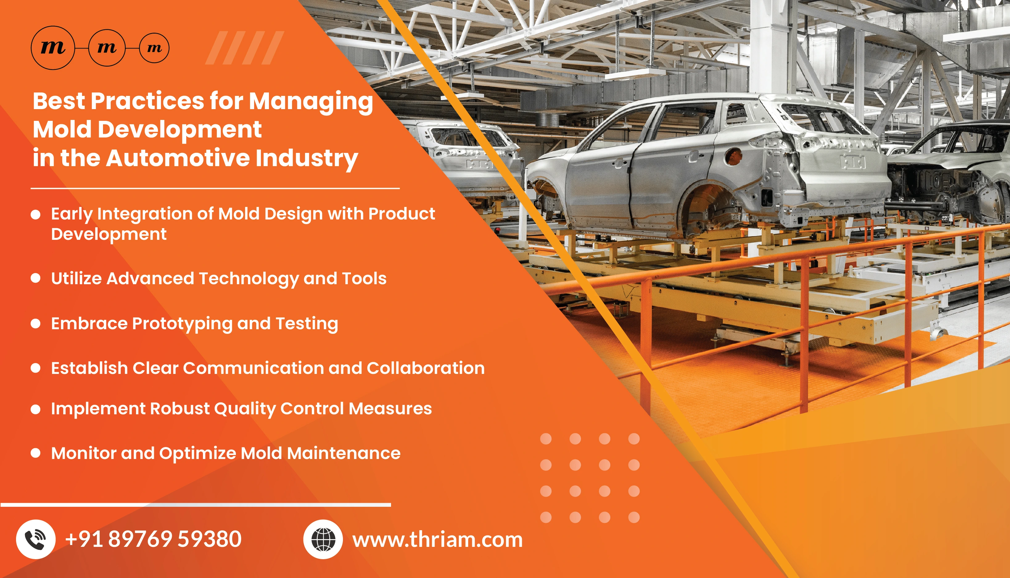 Best Practices for Managing Mold Development in the Automotive Industry banner by Thriam