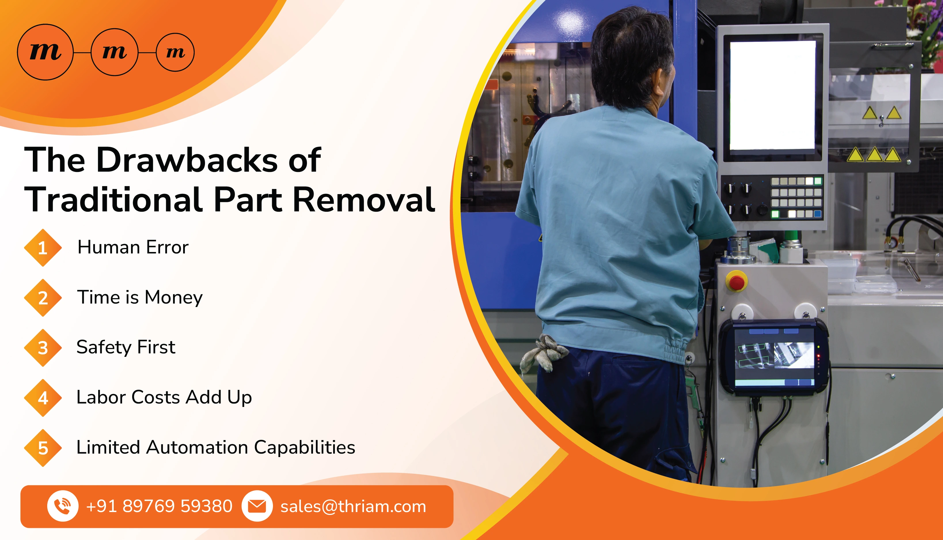 The Drawbacks of Traditional Part Removal banner by Thriam