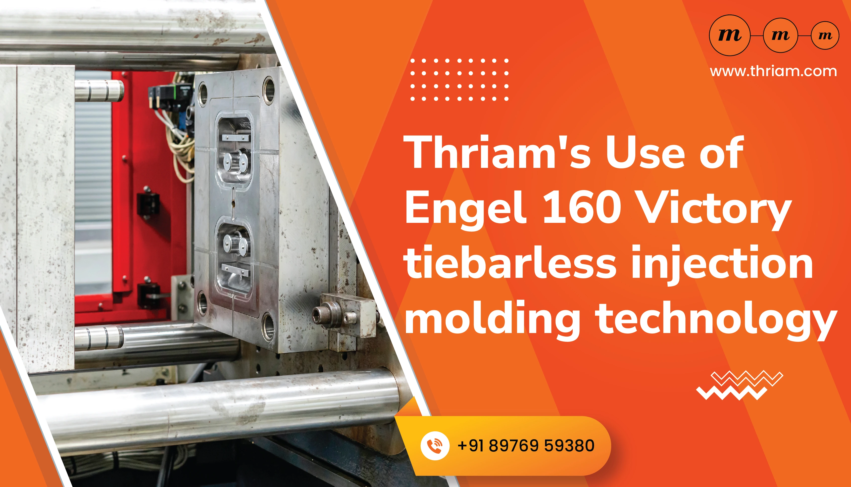 Compression Molding Services by Thriam: Expertise in SMC, DMC, and Bakelite banner by Thriam