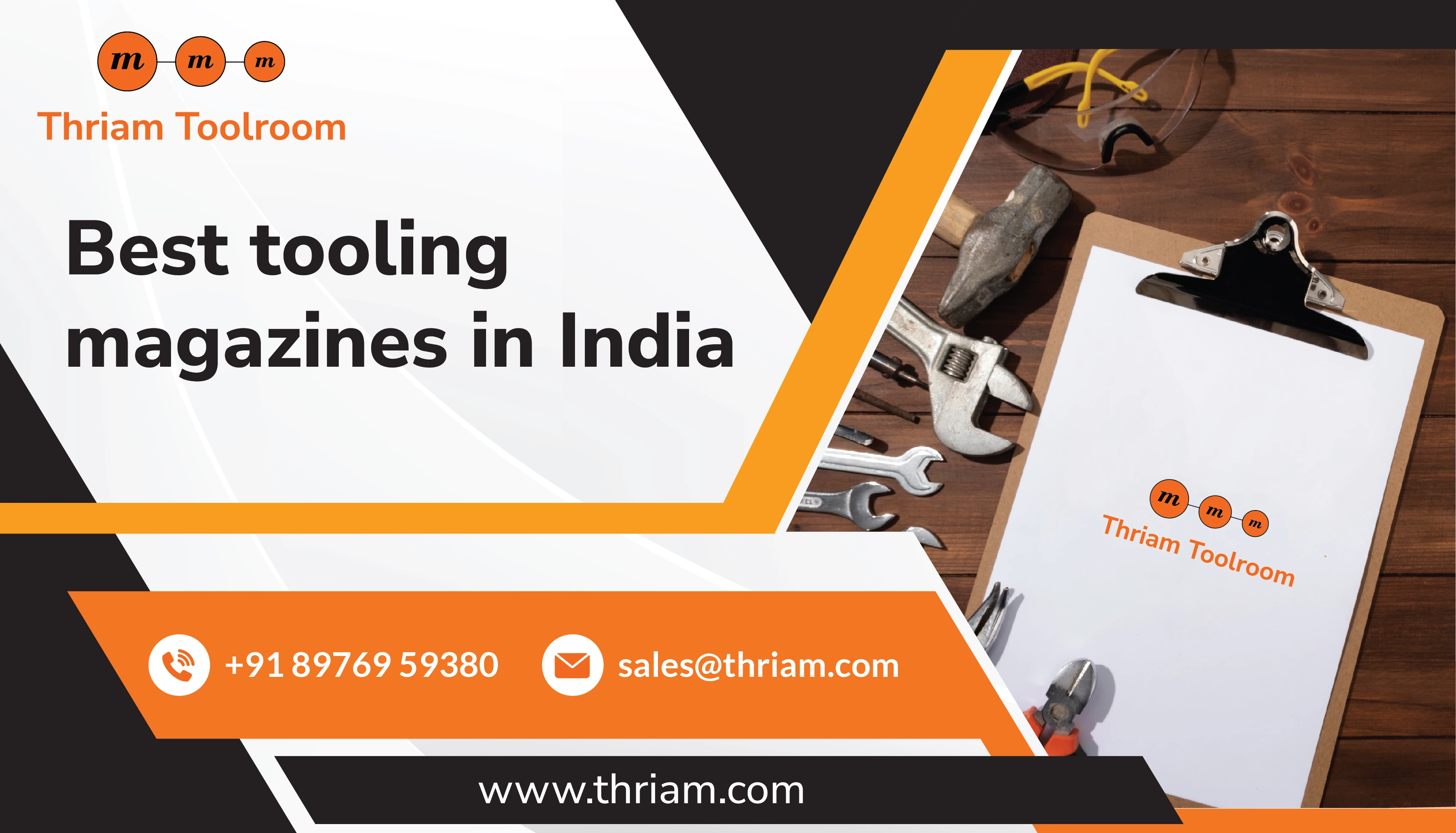 Top 5 Tooling Magazines in India banner by Thriam