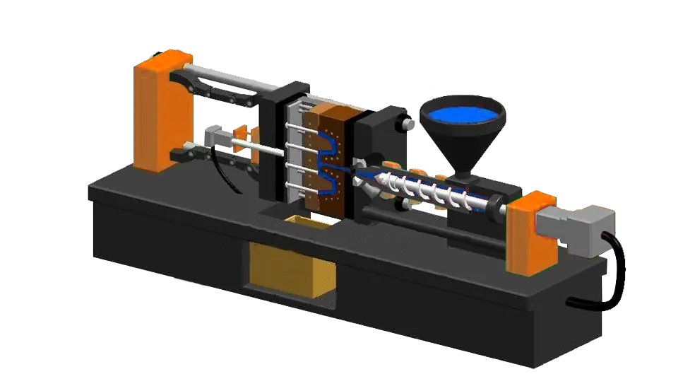 Image of a injection moulding machine