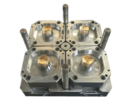 Four cavity injection mould